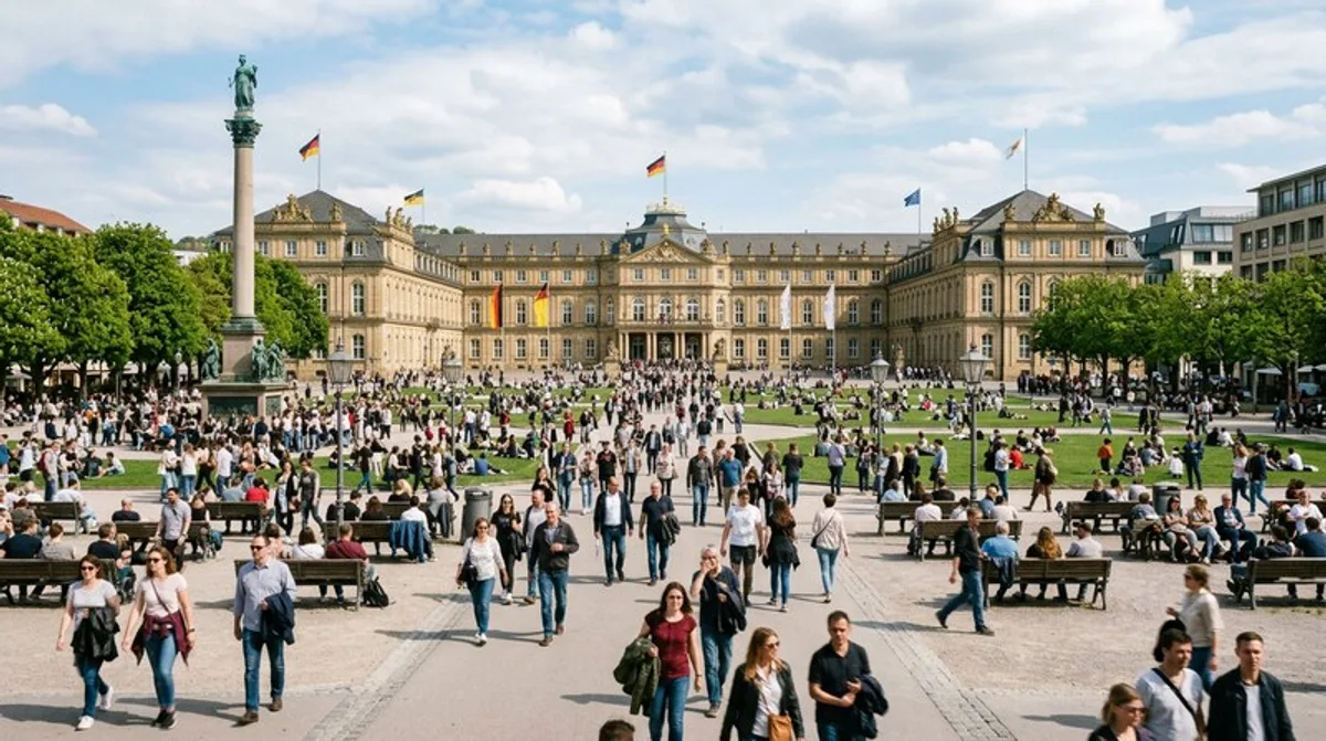 Blick auf die Stuttgarter Innenstadt
